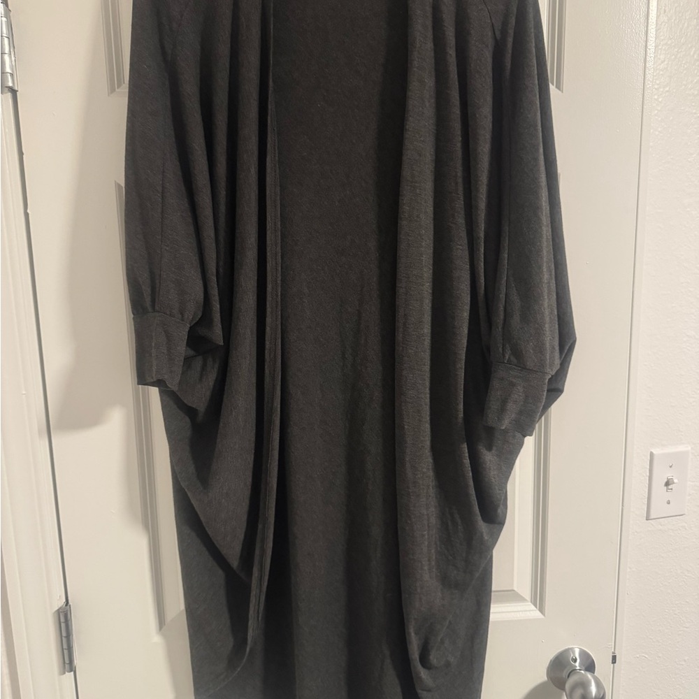 Boohoo Women's Charcoal Cardigan Sweater